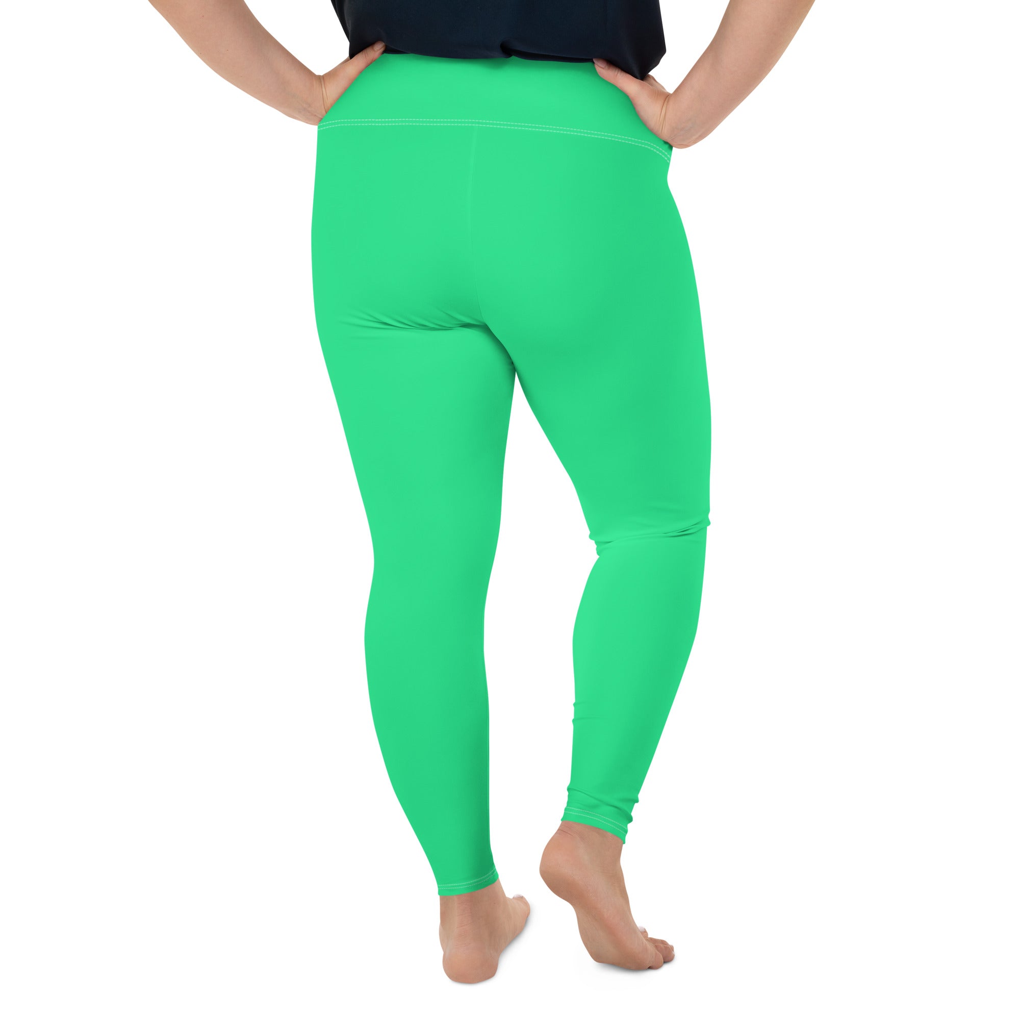 Sea Green Leggings | Plus Size